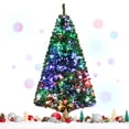 thumbnail image 2 of Patiojoy 6FT Pre-lit Artificial Christmas Tree, Multi-Colored Fiber Optic Spruce Tree Artificial Xmas Tree, 2 of 10