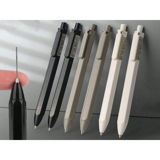 LNGOOR 1pc 5pcs/set Automatic Mechanical Pencil 0.5mm For Student 0.7mm High-grade Simple Design 2 Options (0.5/0.7) Available