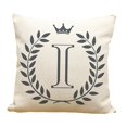 thumbnail image 1 of Cartoon Fashion English Letters Print Sofa Pillow Cushion Cover Home Decoration, multi-coloured, I, 1 of 5