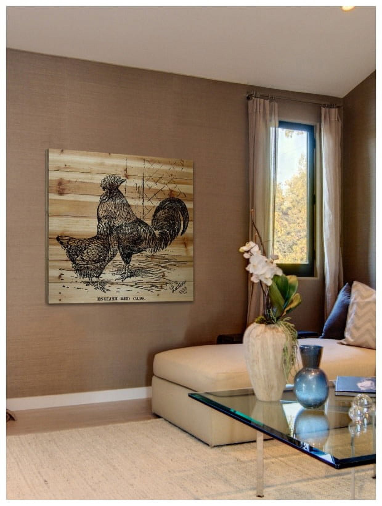 Marmont Hill "Red Caps" Painting Print on Natural Pine Wood