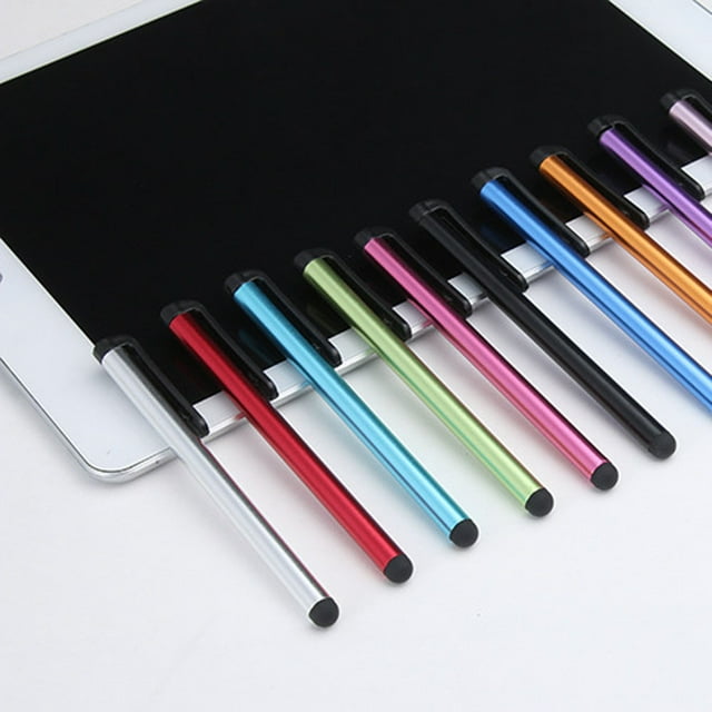 MORESEC Capacitive Stylus Pen, 10-Pack Capacitive Stylus Touchscreen Pen for Tablet PC Phones Android, Aluminum Body with Soft Rubber Tip, Universal for All Capacitive Screens