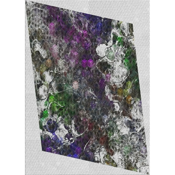 Ahgly Company Machine Washable Indoor Rectangle Transitional Silver Gray Area Rugs, 2' x 3'