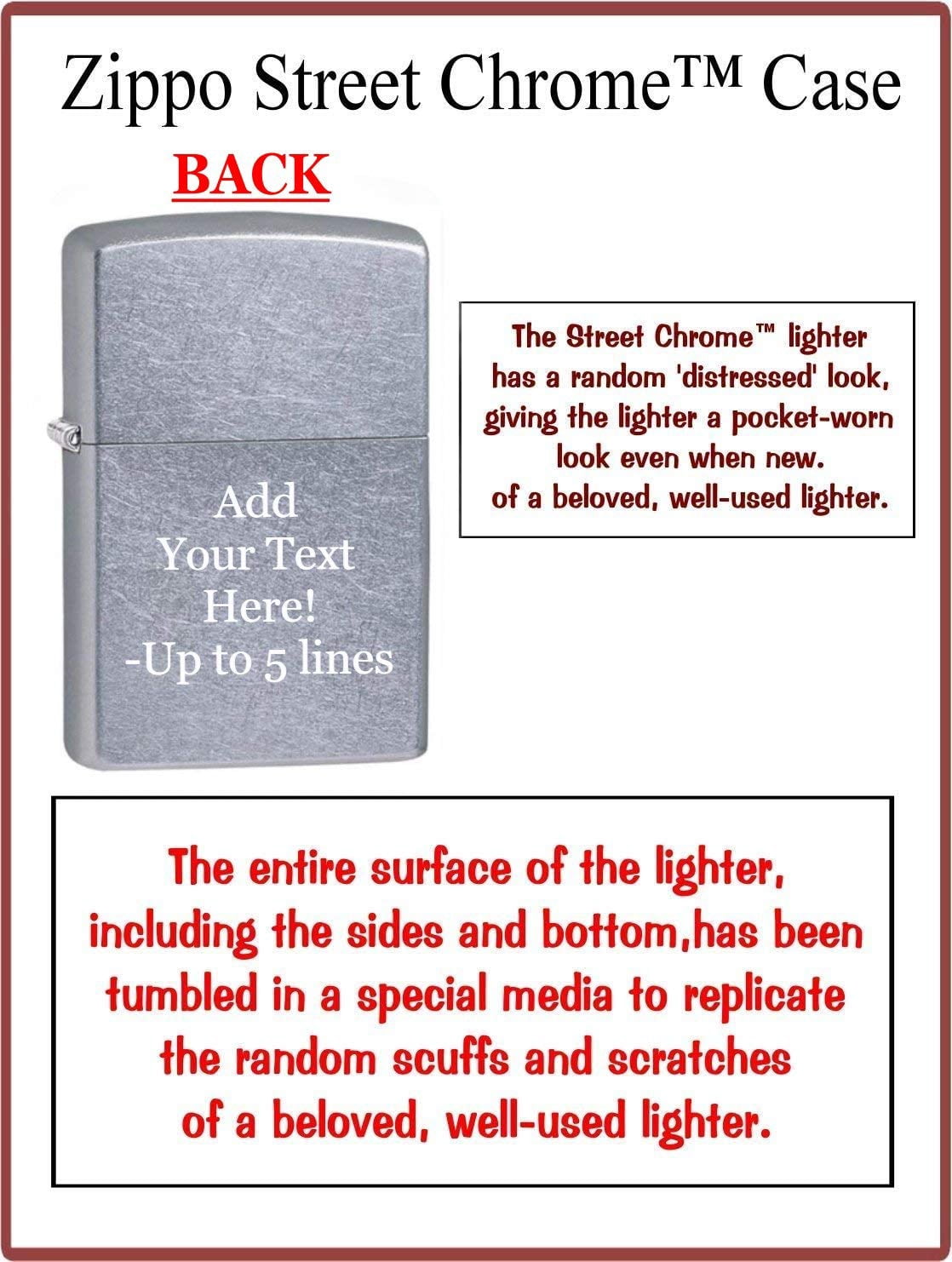 Zippo Lighter - Personalized Custom Message Engrave Chief Skull Design Z5400