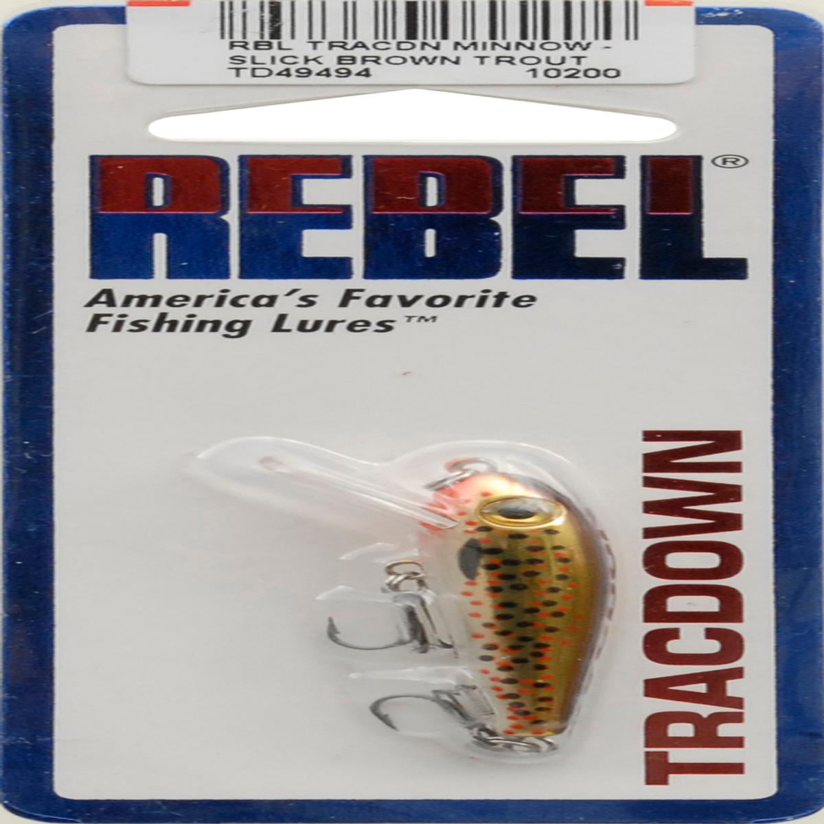 Rebel TD47540 Tracdown Ghost Minnow 2 1/2" 1/8 Oz Rainbow Trout Sinking for sale online 