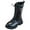 Black, variant on TOWED22 Girls Boots Side Zipper Knee High Booties Toddler/Little Kid/Big Kid(White,10)