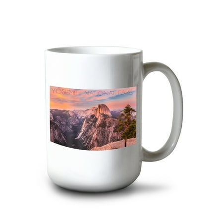 

15 fl oz Ceramic Mug Yosemite National Park California Half Dome and Sunset Dishwasher & Microwave Safe