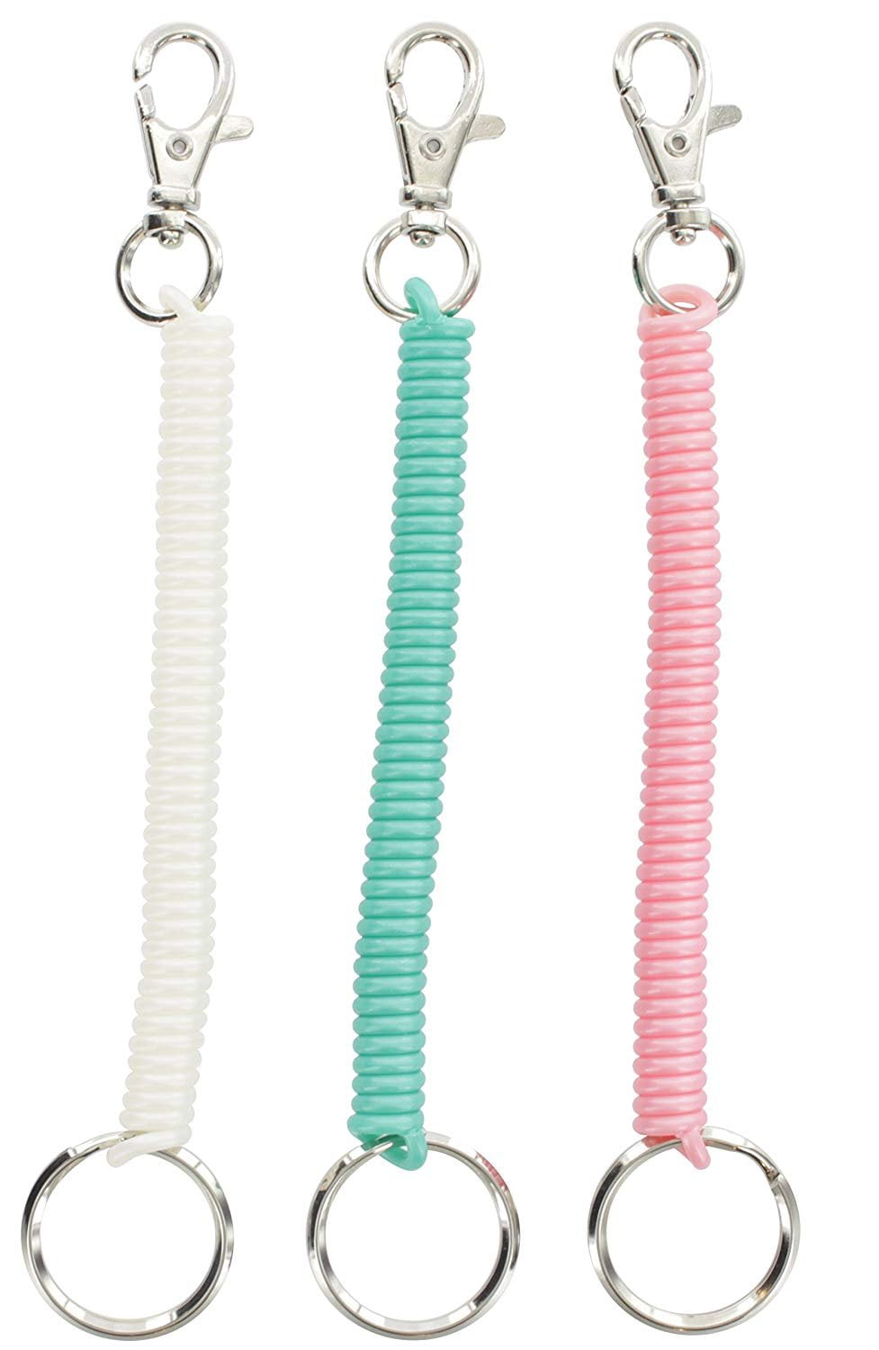Retractable Spiral Stretchy Keyring Chain Boys Girls Birthday Party Bag Fillers