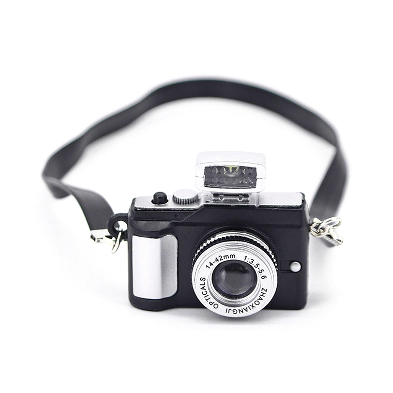 Dollhouse Mini Camera Model Miniature Strap Cameras Toy Gift for Doll