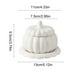 thumbnail image 3 of Taza de Cerámica Blanca Impermeable para Estofado de Calabaza | Tazón para Postres | Tazón para Huevos Al Vapor | 13 X 9,5 Cm | 1 Unidad, 3 of 6