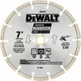 thumbnail image 3 of DEWALT DW4784 Segmented Rim Diamond Saw Blade HP 7" D X 5/8 and 7/8" Steel Gray, 3 of 3