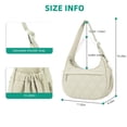 thumbnail image 3 of JANKS Small Puffer Crescent Shoulder Bag for Women, Nylon Quilted Puffy Crossbody Purse, Cute Hobo Shoulder Handbags （Green), 3 of 9