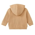 thumbnail image 3 of GYRATEDREAM 6M-4T Toddler Girls Boys Hoodies Sweatshirts Solid Color Jacket Lightweight Zip-up Long Sleeve Jackets Coats, 3 of 8