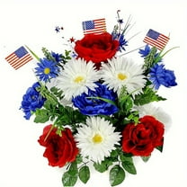 Dvumao Patriotic Party Supplies, Independence Day Simulation Bouquet Tabletop Staircase Decoration Wedding Arrangement Decoration Shooting Props, Birthday Gifts