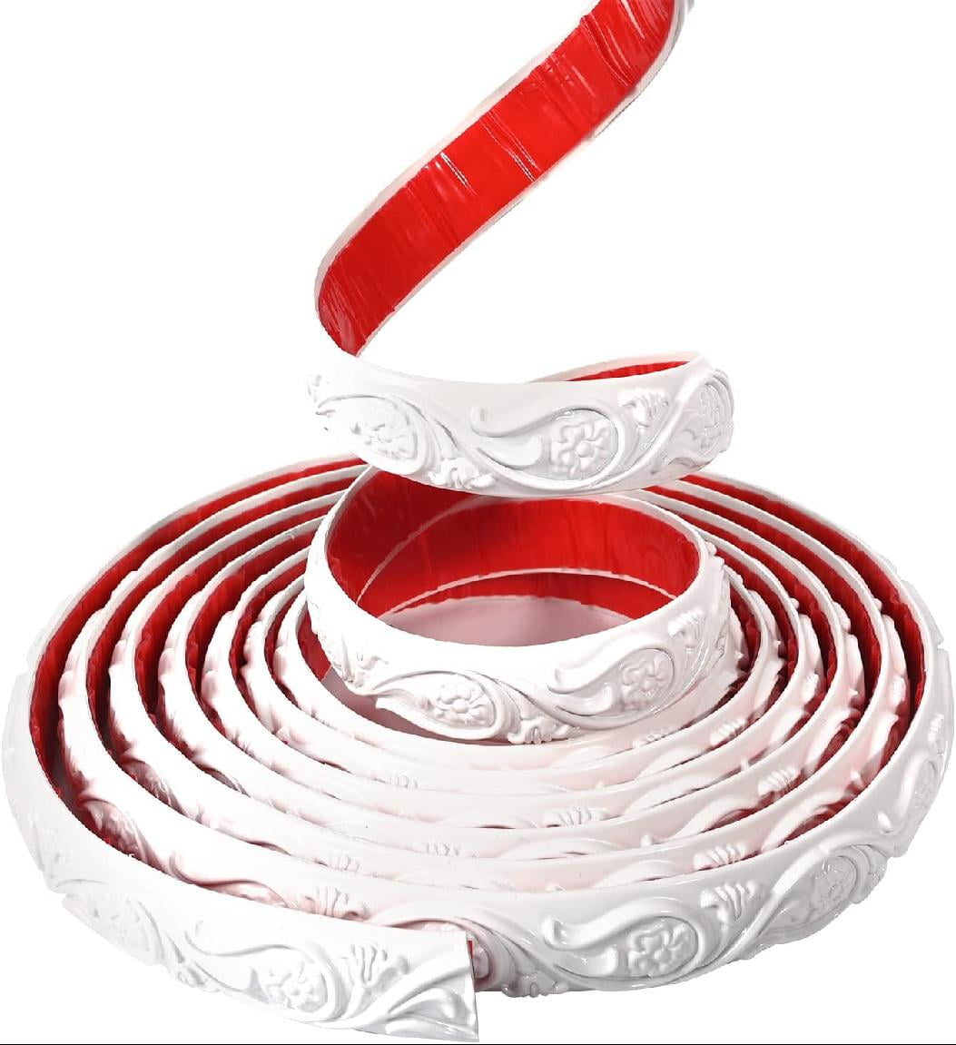 Flexible Molding Trim Wall Trim,Peel and Stick Baseboard Molding Trim