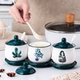 thumbnail image 4 of Qeeadeea Sugar Bowl With Lid, Sugar Storage Jar, Sugar Pot, Sugar Container Spice Jar, Sugar Salt Pot Seasoning Canister-3 Set of c-200ml, 4 of 7