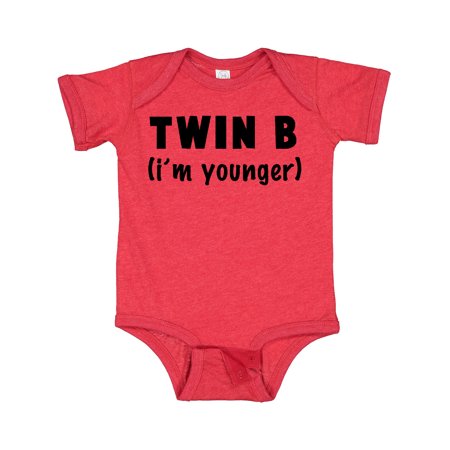

Inktastic Twin B (i m Younger) Gift Baby Boy or Baby Girl Bodysuit