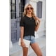 thumbnail image 5 of Camisetas de mujer tops casuales encaje, 5 of 8
