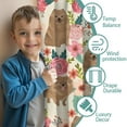 thumbnail image 3 of Blackout Kids Curtains,Pomeranian Dogs and Flowers Childrens Insulated Curtains Set Of 2,Bedroom Essentials,Toddler Room Decor 42x63in(106x160cm), 3 of 4