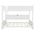 thumbnail image 6 of Euroco Full XL over Queen Bunk Bed with Functional Cabinet and USB Charging Station for Kids Teens, White, 6 of 13