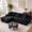 Black, variant on Aenkyo 95 Inch Corduroy L-Shaped Modular Sectional Sofa, Left Chaise, Black