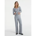 thumbnail image 2 of No Boundaries Cable Knit Sweater Wide Leg Pants, 30'' Inseam, Women's, 2 of 5