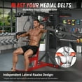 thumbnail image 4 of AECOJOY Plate-Loaded Shoulder Press Machine, Adjustable Seat with Lateral Raise for Home Gym, 990 LB Capacity, 4 of 8