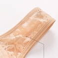 thumbnail image 5 of Hduncf Womens Plus Size Lace Embroidered Bra, Front Closure Wireless Bralette with U-Back Wide Straps, Thin Breathable Everyday Underwear Beige 46, 5 of 9