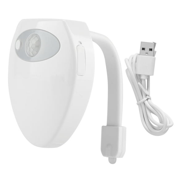 Lámpara de Inodoro, Mini Lámpara de Inodoro Lámpara de Inodoro con Sensor de Movimiento USB Lámpara de Inducción para Inodoro Rendimiento Lleno de Energía