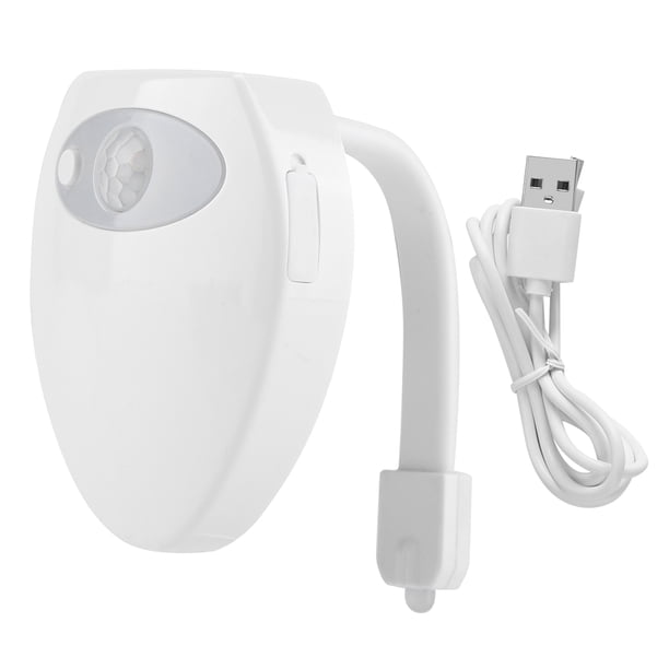 Lámpara de Inodoro, Mini Lámpara de Inodoro Lámpara de Inodoro con Sensor de Movimiento USB Lámpara de Inducción para Inodoro Rendimiento Lleno de Energía