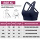 thumbnail image 2 of Ropa interior deportiva de alto impacto para mujer, ropa interior deportiva para correr con tiras cruzadas en la espalda, ropa interior con copas desmontables - Azul marino, 2 of 5
