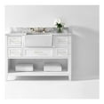 thumbnail image 2 of Ancerre Designs Hayley 48" Farmhouse Wood Bathroom Vanity Set in White, 2 of 19