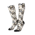 thumbnail image 2 of Balery Snake Printed Novelty Socks Men's Women's Crew Socks Sports Socks Knee High Socks Cotton Socks Quirky and Cool Socks, 2 of 9