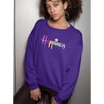 thumbnail image 2 of Happiness With Daisy Sweatshirt Women -Image by Shutterstock, Female Small, 2 of 4
