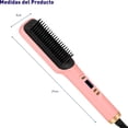 thumbnail image 3 of Cepillo Alisador Bluelander para Cabello, 4 Ajustes de Temperatura 160-220 °C, Cepillo Termico Con Clips y Liga, Rosa, 3 of 5
