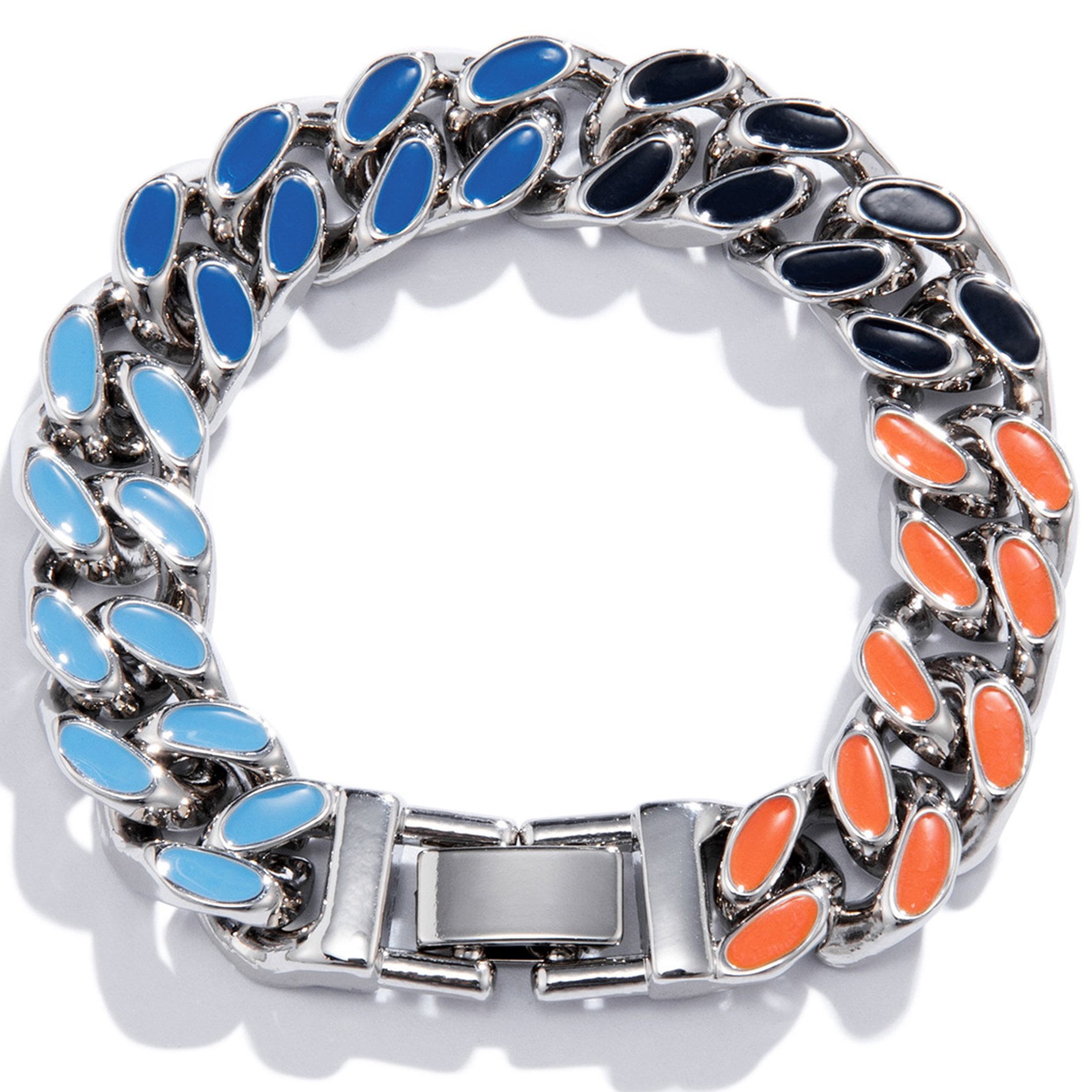 Louis Vuitton Chain Links Patches Bracelet Multicolor for Men