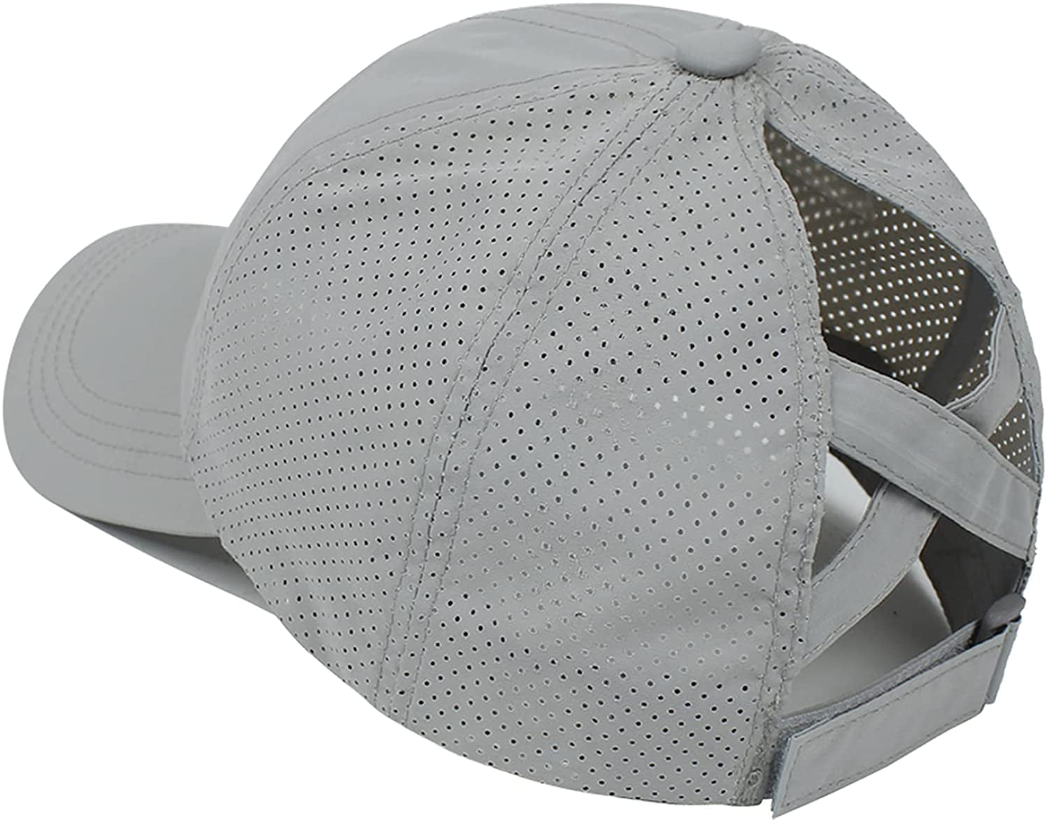 Women\'s Baseball Cap with Ponytail Hole Criss Cross Back Adjustable Women main image 3