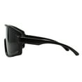 thumbnail image 4 of Mens Shield Wrap Around Sunglasses Oversized Sports Shades UV 400 Black, Black, 4 of 4