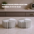 thumbnail image 3 of Pack of 4 Paper Dessert Stands Foldable Design Feature Multiple Tiers Setups for Cake Display User Friendly Organizers, 3 of 15