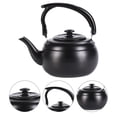 thumbnail image 3 of TAILTOSS Stainless Tea Kettle Black Heat Resistant Office Accessory 1Set, 3 of 11