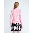 thumbnail image 3 of Free Assembly Women's and Women's Plus Bow Neck Sueded Terry Sweatshirt, Sizes XS-4X, 3 of 4