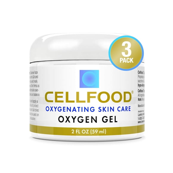 Crema hidratante Cellfood Oxygen Gel, reafirmante, 60 ml, x3