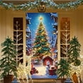 thumbnail image 4 of Christmas Door Cover - Polyester Door Decor for Front Doors, Indoor Doors and Walls - Durable, Reusable Holiday Festival Decoration with Easy Hanging Rope, 4 of 6