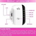 thumbnail image 2 of Repetidor WiFi 300M Punto de acceso inalámbrico (AP) Amplificador de señal compatible con WiFi-N, estándar de 2,4 GHz, 2 of 5