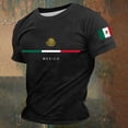 thumbnail image 2 of CONZONE Mens T-Shirts Short Sleeve T Shirts for Men Crew Neck Mexico Letter Graphic Casual Summer Tee Tops, 2 of 3