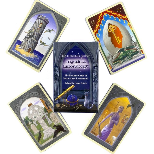 Cartas de lectura de oráculo de Tarot, juego de fiesta de ocio, baraja de Tarot de adivinación de alta calidad con guía en PDF qym unisex