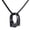 Black, variant on Men's Stainless Steel Punk Lighter Ring Pendant Charm Titanium Necklace Gothic Biker Choker Chain Black