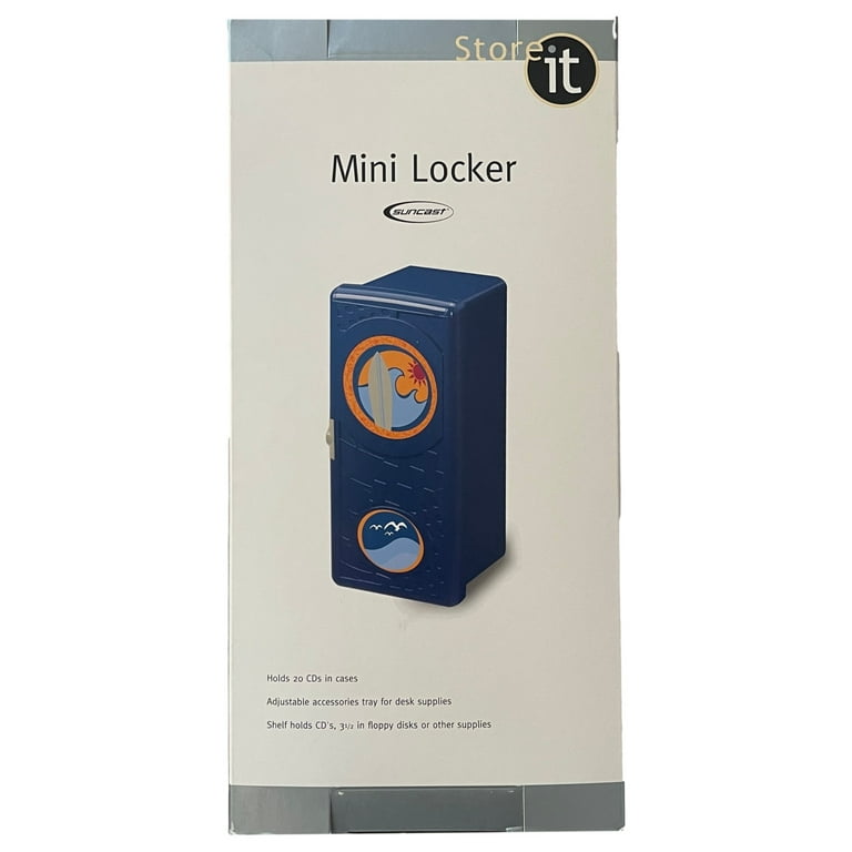 Suncast CD Storage Mini Locker Holds 20 CD's with Surfing Theme
