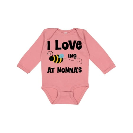 

Inktastic Nonna s House Bee Boys or Girls Long Sleeve Baby Bodysuit