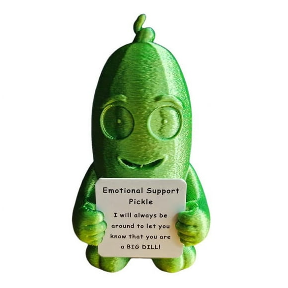 asddcavvf Pickle Cucumber Positive Funny Cucumber Toy Ornament 3D Printed Mini Pickle Cucumber Cute Home Ornament for Christmas Trees