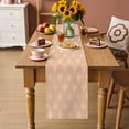 thumbnail image 2 of Abstract Bohemia Table Runner - 72 Inch Long Modern Boho Floral Orange Cotton and Linen Blended Dress Scarves Farmhouse Table Runner for Kitchen Dining, Coffee Table, 13" x 72", 2 of 8
